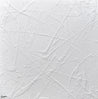 White Lines 120cm x 120cm TEXTURED White Abstract Painting (SOLD)-Abstract-Franko-[Franko]-[Australia_Art]-[Art_Lovers_Australia]-Franklin Art Studio