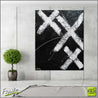 White Over Black 120cm x 150cm White Black Abstract Painting (SOLD)-Abstract-Franko-[Franko]-[huge_art]-[Australia]-Franklin Art Studio