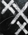 White Over Black 120cm x 150cm White Black Abstract Painting (SOLD)-Abstract-[Franko ]-[Gallery]-[popular]-[Australia]-Franklin Art Studio