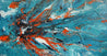 Wild Aquatica 190cm x 100cm Turquoise Orange Textured Abstract Painting (SOLD)-Abstract-Franko-[Franko]-[Australia_Art]-[Art_Lovers_Australia]-Franklin Art Studio