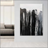 Wild Black Jellyfish 140cm x 100cm Black White Textured Abstract Painting (SOLD)-Abstract-Franklin Art Studio-[Franko]-[huge_art]-[Australia]-Franklin Art Studio