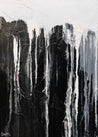 Wild Black Jellyfish 140cm x 100cm Black White Textured Abstract Painting (SOLD)-Abstract-Franklin Art Studio-[Franko]-[Australia_Art]-[Art_Lovers_Australia]-Franklin Art Studio