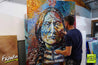 Wisdom Of Sitting Bull 120cm x 150cm Indian Chief Painting (SOLD)-abstract realism-Franko-[franko_art]-[beautiful_Art]-[The_Block]-Franklin Art Studio