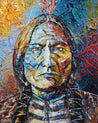 Wisdom Of Sitting Bull 120cm x 150cm Indian Chief Painting (SOLD)-abstract realism-[Franko ]-[Gallery]-[popular]-[Australia]-Franklin Art Studio