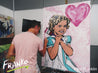 With Love 140cm x 100cm Shirley Temple Pop Art Painting (SOLD)-urban pop-[Franko Artist]-[Gold Coast]-[Brisbane]-[Huge]-Franklin Art Studio