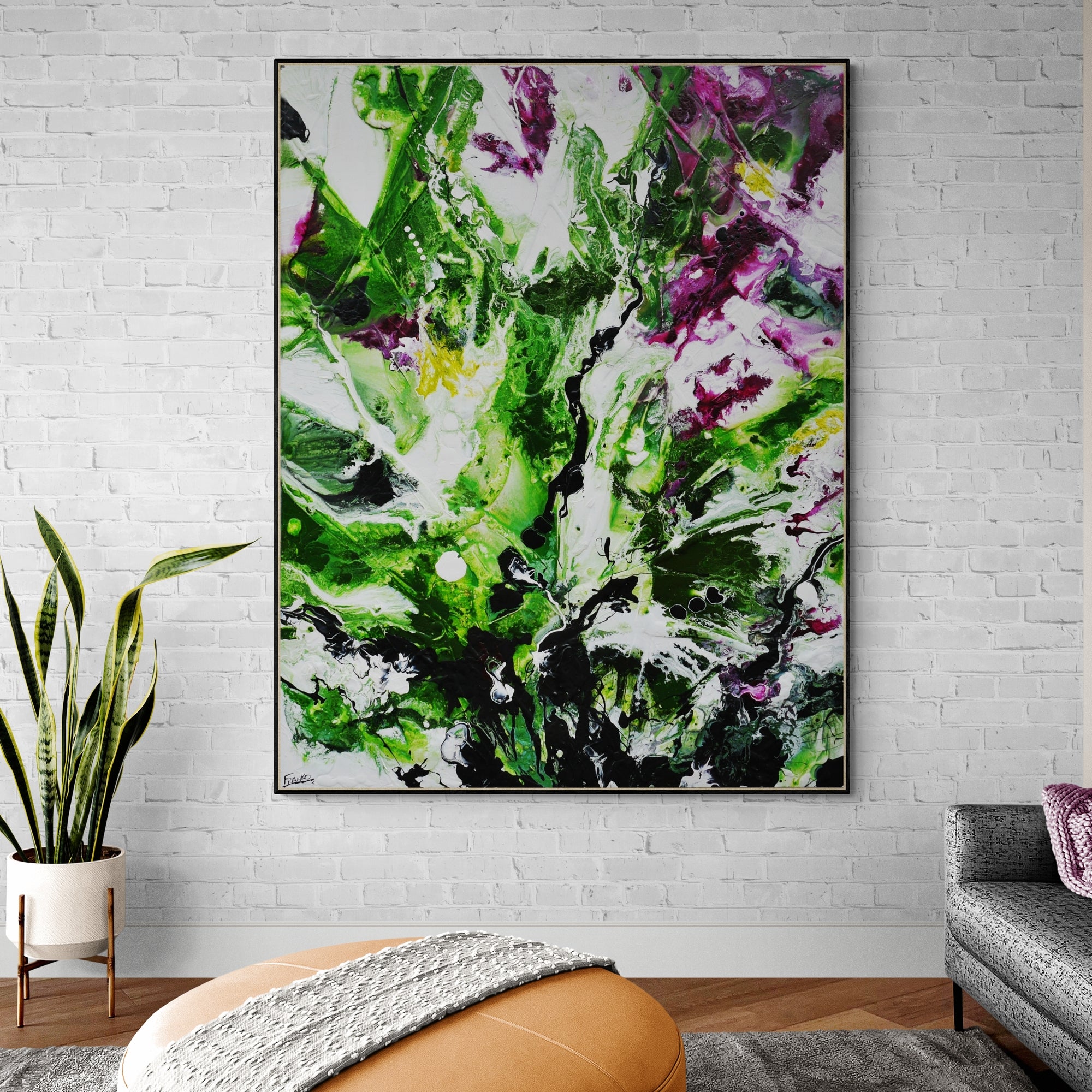 Olives and Sap 140cm x 180cm Textured Abstract Painting (SOLD)