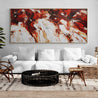 Sunburnt Oxide 270cm x 120cm Textured Abstract Painting-Abstract-Franko-[huge]-[Australian]-[best Selling]-Franklin Art Studio