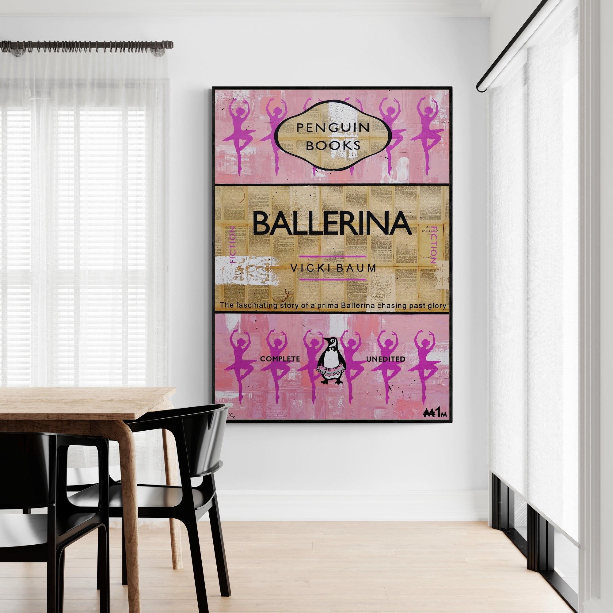 Prima 140cm x 100cm Ballerina Urban Pop Book Club Painting-book club-Franko-[huge]-[Australian]-[best Selling]-Franklin Art Studio