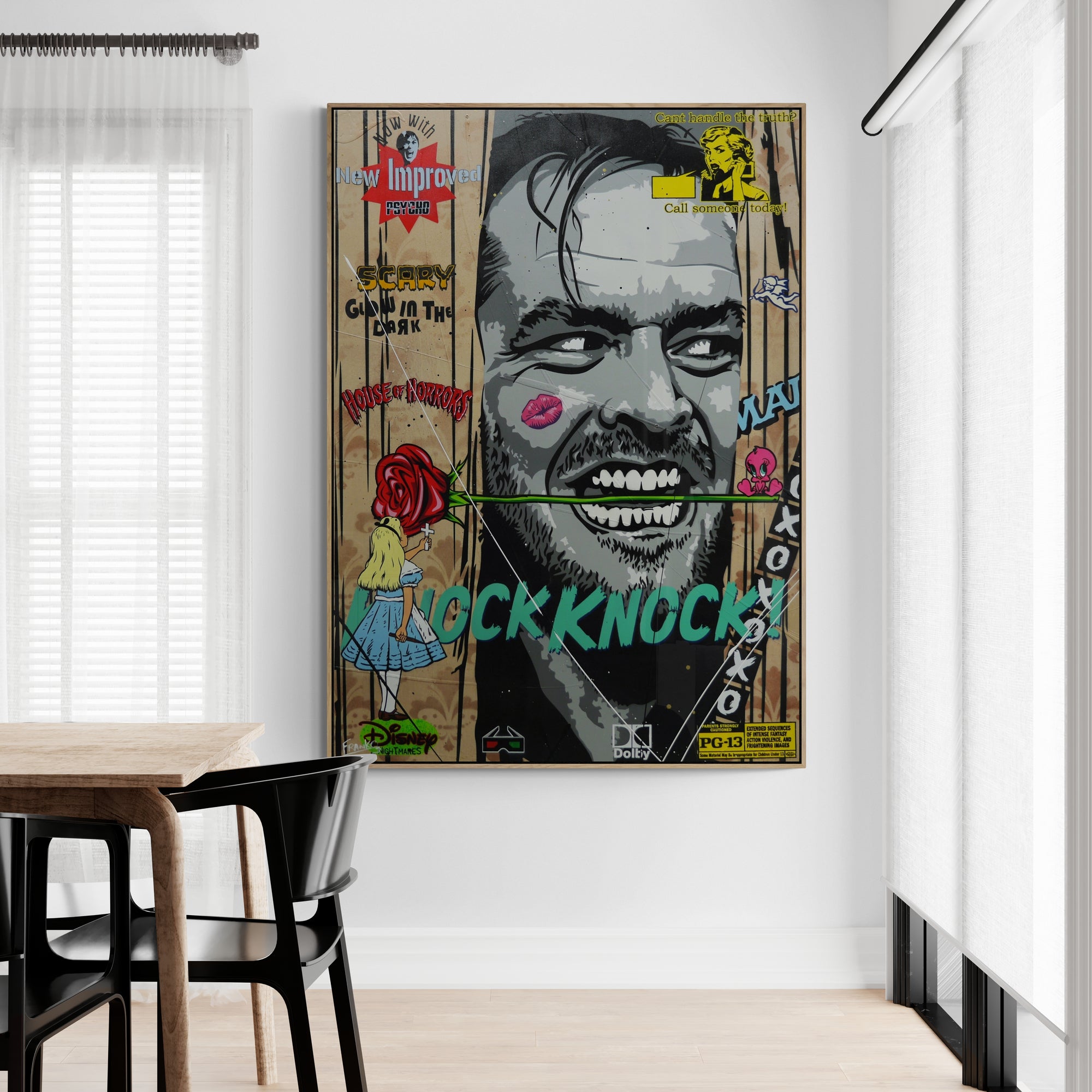 update alt-text with template Johnny Be Good 140cm x 100cm Textured Urban Pop Art Painting-Urban Pop Art-[Franko_Artist]-[The_Block]-[Dream_Homes]-[ideas]- [Grand_Designs]-Franklin Art Studio