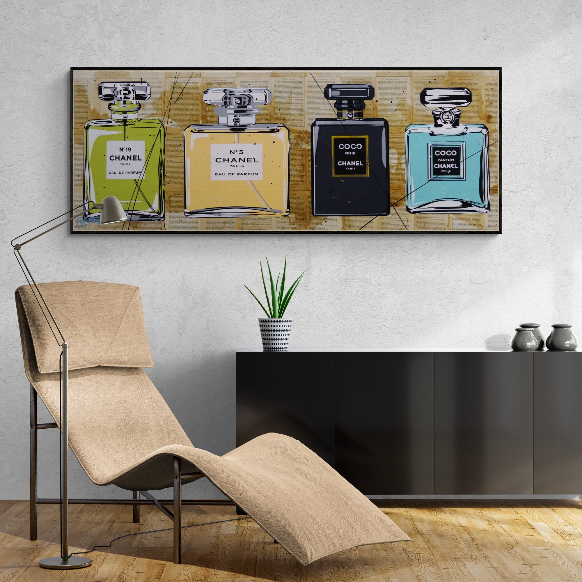 update alt-text with template Summer Coco 160cm x 60cm Urban Pop Book Club Painting-book club-[Franko_Artist]-[The_Block]-[Dream_Homes]-[ideas]- [Grand_Designs]-Franklin Art Studio