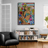 update alt-text with template Bikini Clad 75cm x 100cm Textured Urban Pop Art Painting-Urban Pop Art-[Franko_Artist]-[The_Block]-[Dream_Homes]-[ideas]- [Grand_Designs]-Franklin Art Studio