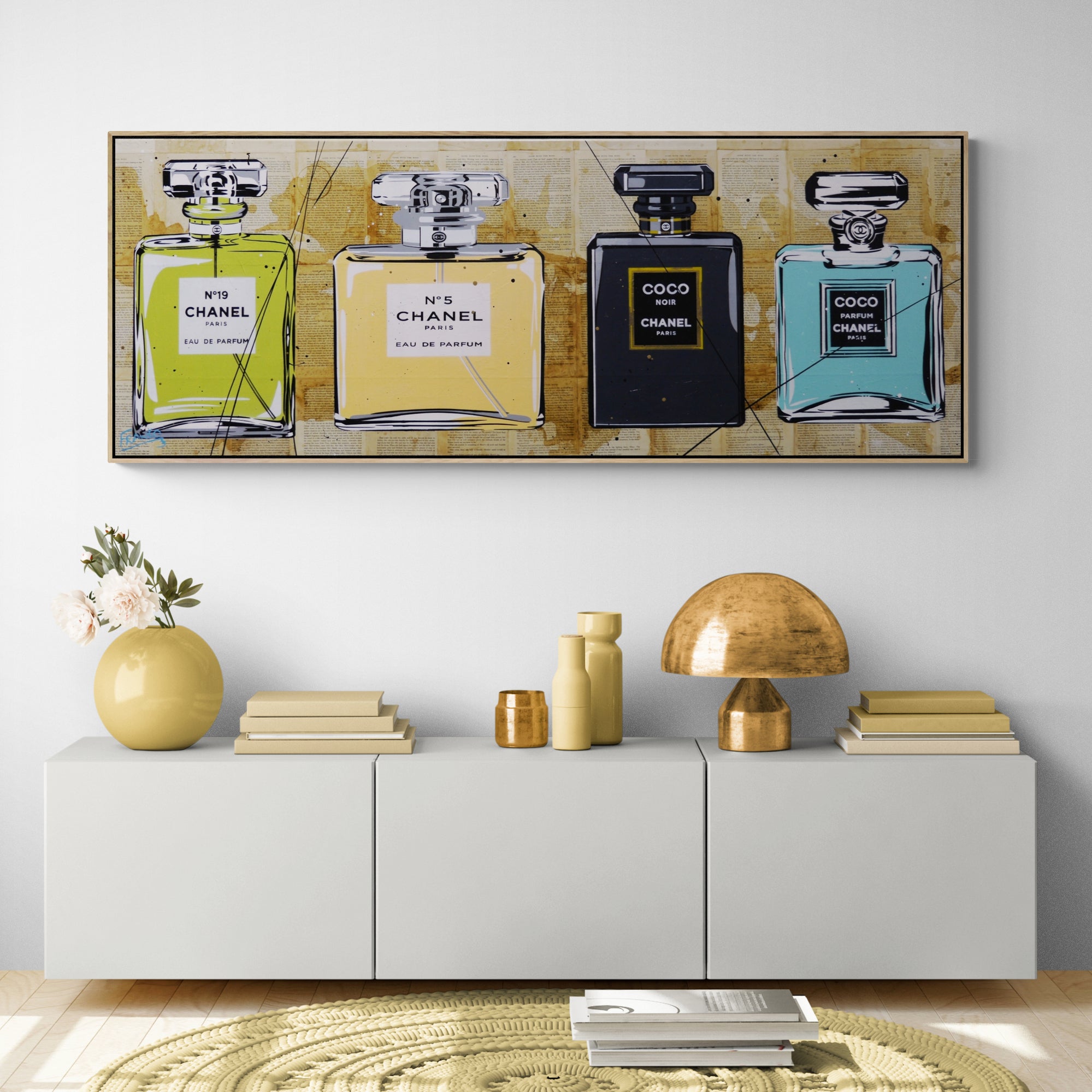 Summer Coco 160cm x 60cm Urban Pop Book Club Painting-book club-[Franko_Artist]-[Australian_artist]-[Gold_Coast]-[Brisbane]-[modern]-[contemporary]-[original]-[Large_artwork]-[The_Block]-[Dream_Homes]-[ideas]-[Grand_Designs]-[Art_Lover]-Franklin Art Studio