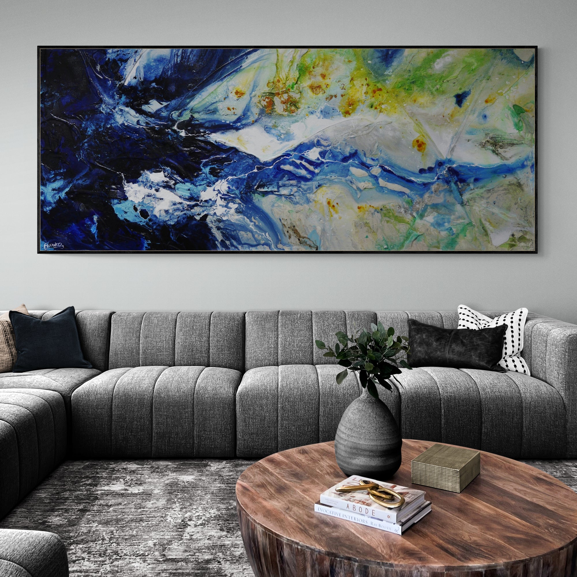 Natural Canopy 240cm x 100cm Textured Abstract Painting (SOLD)