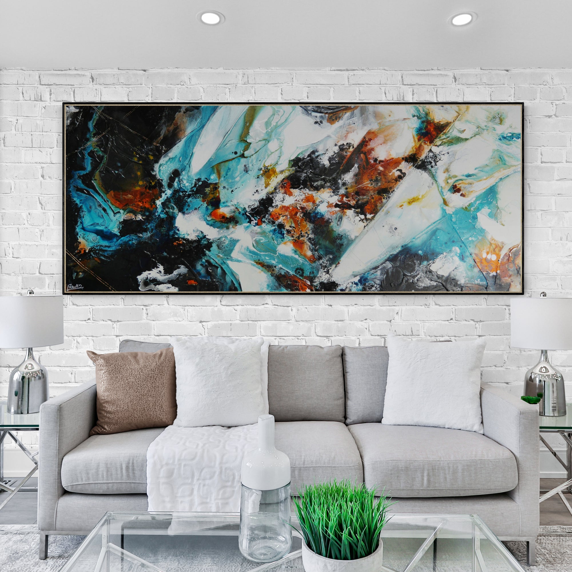 Rusted Perspective 240cm x 100cm Textured Abstract Painting (SOLD)