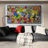 update alt-text with template Level Up 190cm x 100cm Mario Brothers Textured Urban Pop Art Painting-Urban Pop Art-[Franko_Artist]-[The_Block]-[Dream_Homes]-[ideas]- [Grand_Designs]-Franklin Art Studio