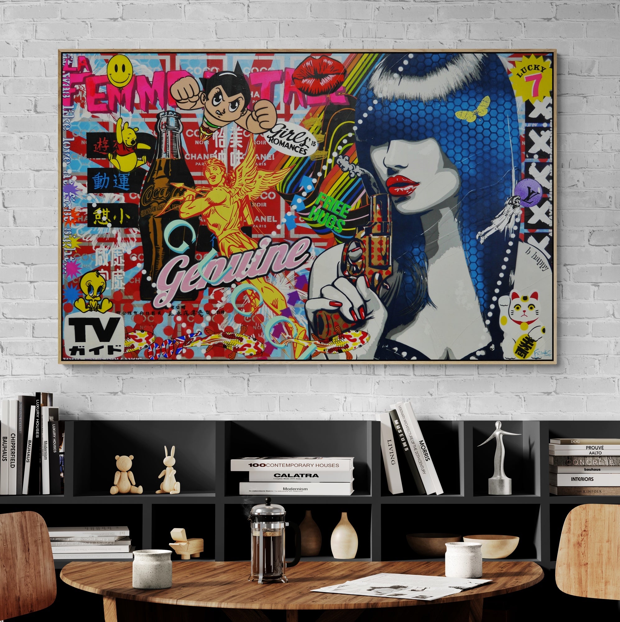 Genuine Love? 160cm x 100cm Textured Urban Pop Art Painting