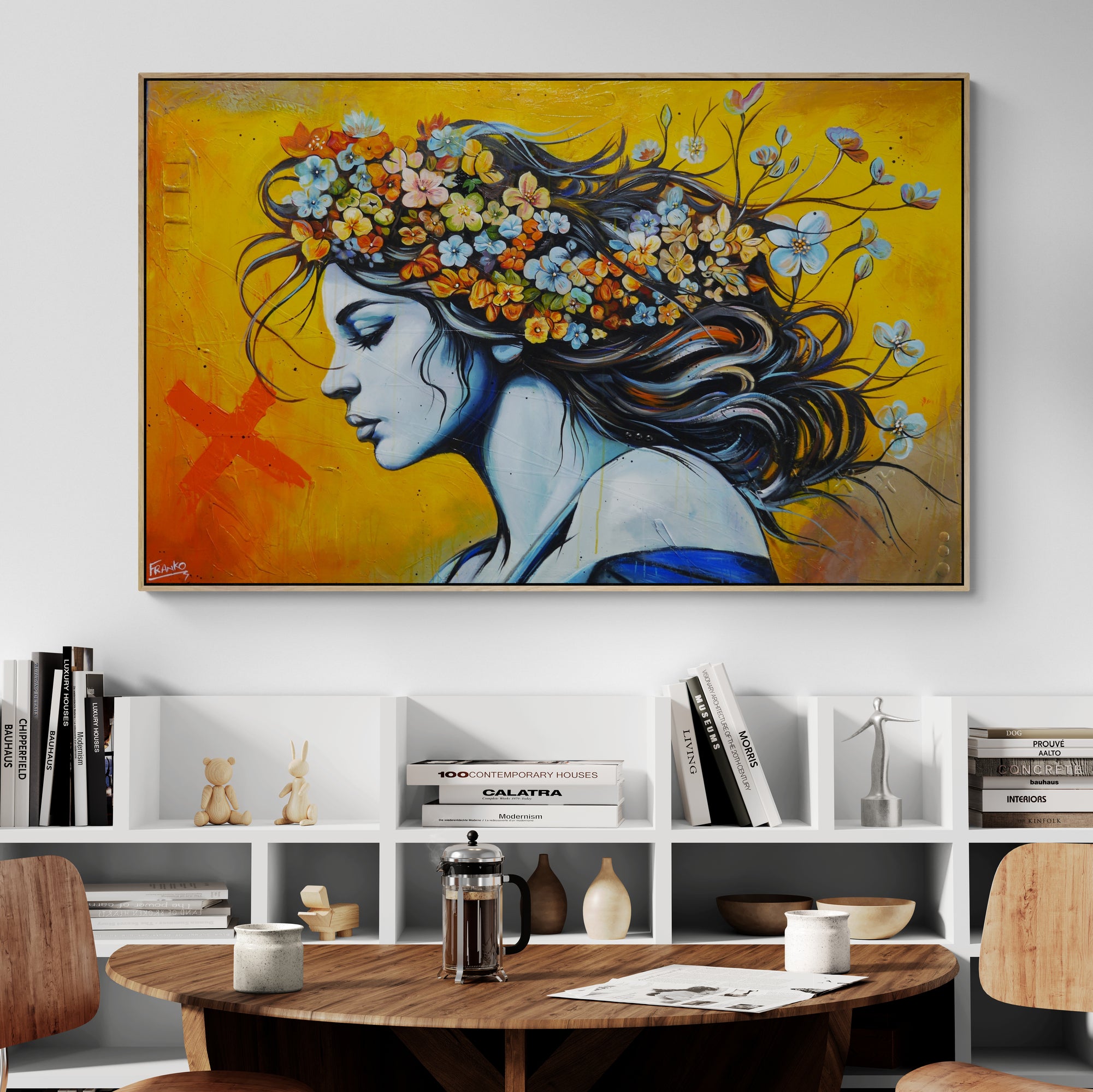 Evande 160cm x 100cm FRAMED Abstract Realism Textured Painting-people-[Franko_Artist]-[Australian_artist]-[Gold_Coast]-[Brisbane]-[modern]-[contemporary]-[original]-[Large_artwork]-[The_Block]-[Dream_Homes]-[ideas]-[Grand_Designs]-[Art_Lover]-Franklin Art Studio