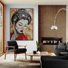 Cherry Kanji 140cm x 100cm Geisha Abstract Realism Book Club Painting-book club-Franko-[huge]-[Australian]-[best Selling]-Franklin Art Studio