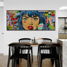 All Eyes On Me 200cm x 80cm Textured Urban Pop Art Painting-Urban Pop Art-[Franko_Artist]-[Australian_artist]-[Gold_Coast]-[Brisbane]-[modern]-[contemporary]-[original]-[Large_artwork]-[The_Block]-[Dream_Homes]-[ideas]-[Grand_Designs]-[Art_Lover]-Franklin Art Studio