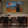 I'd rather be Ned 160cm x 100cm Ned Kelly Abstract Realism Textured Painting (SOLD)-people-[Franko Artist]-[Cheryl]-[Wendy]-[Gabriela]-Franklin Art Studio