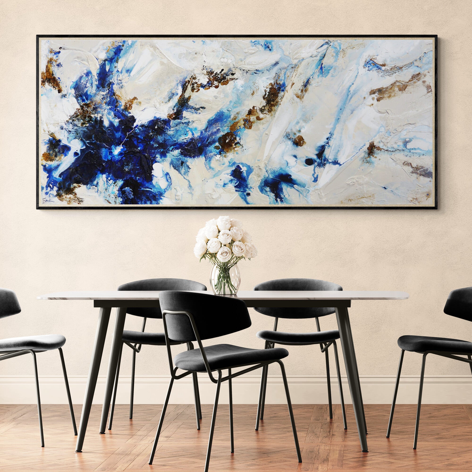 Electric Casbah 240cm x 100cm Textured Abstract Painting