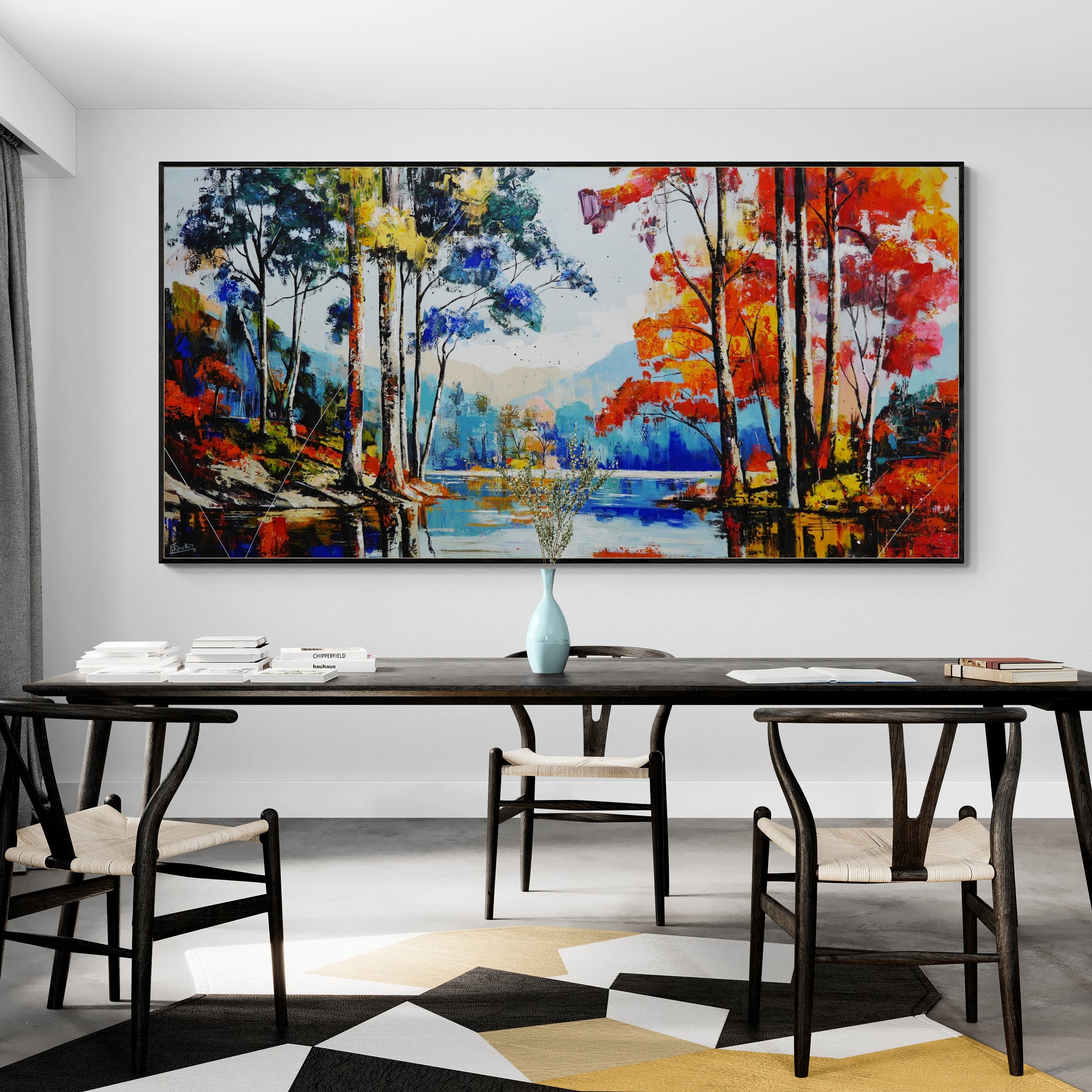 The Expanse 240cm x 120cm Framed Landscape Textured Abstract Realism Painting