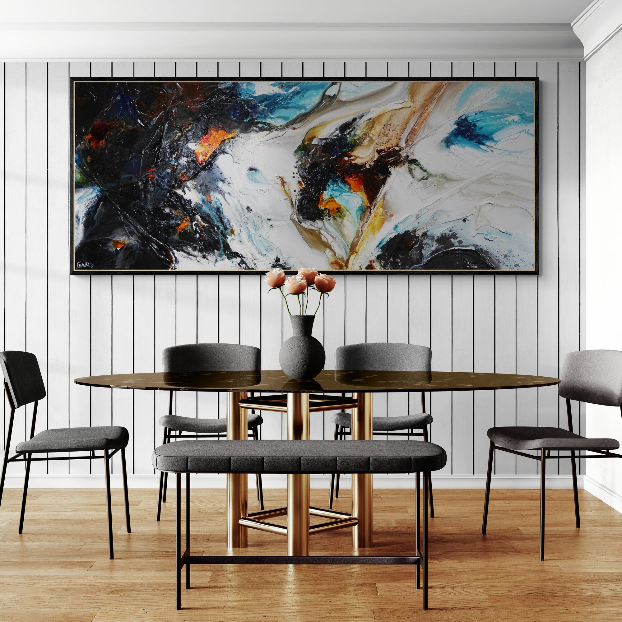 Beauty Potion 240cm x 100cm Textured Abstract Painting