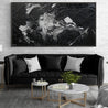 Wherever you go 190cm x 100cm Black White Textured Abstract Painting (SOLD)-Abstract-[Franko Artist]-[Cheryl]-[Wendy]-[Gabriela]-Franklin Art Studio