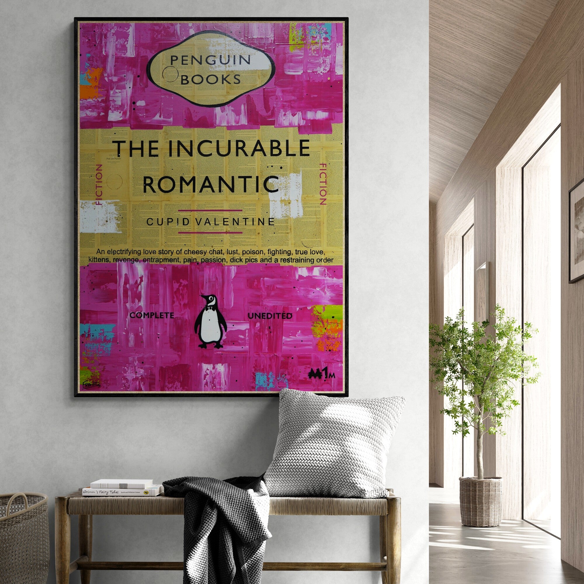 Incurable Cupid 100cm x 140cm Urban Pop Book Club Painting
