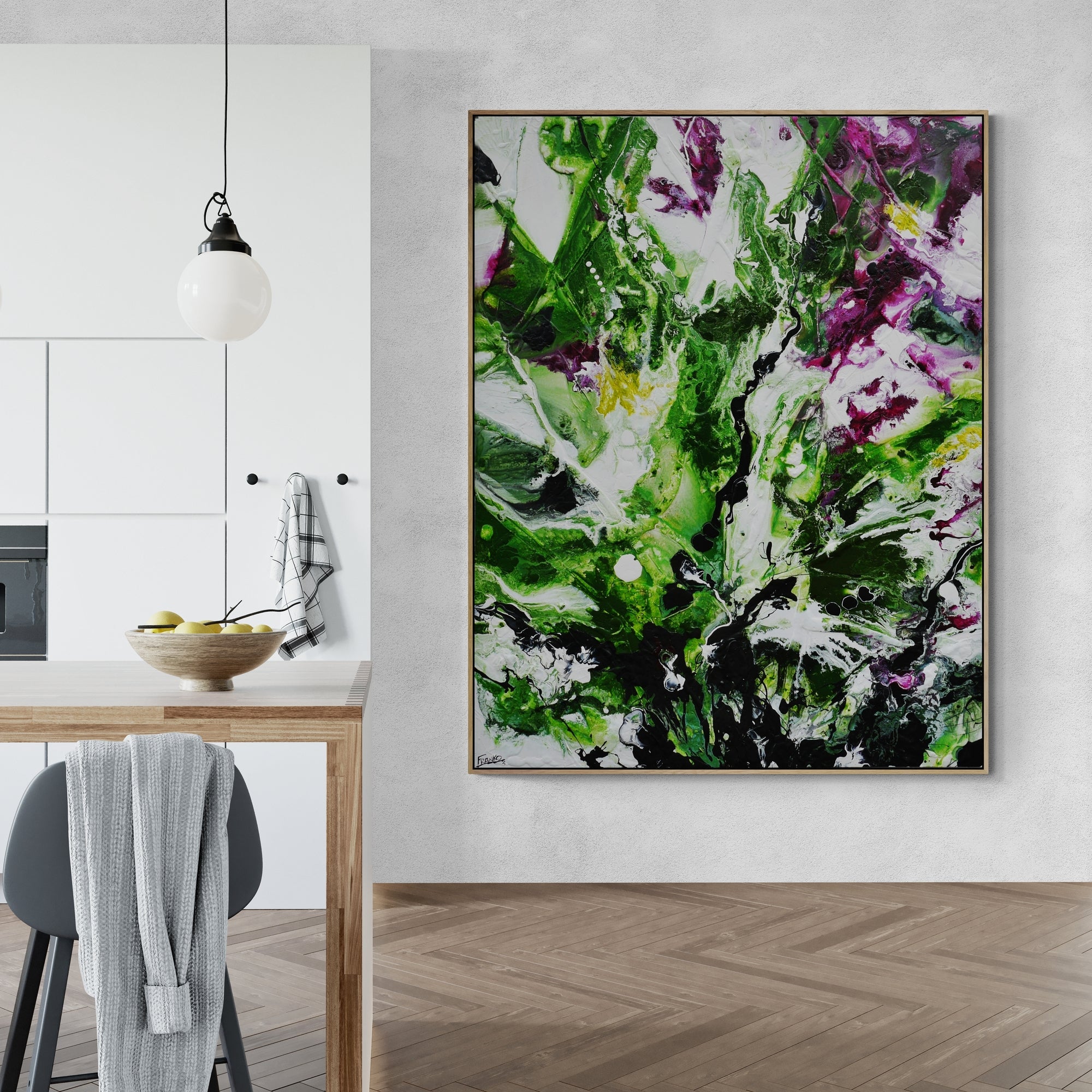 Olives and Sap 140cm x 180cm Textured Abstract Painting (SOLD)