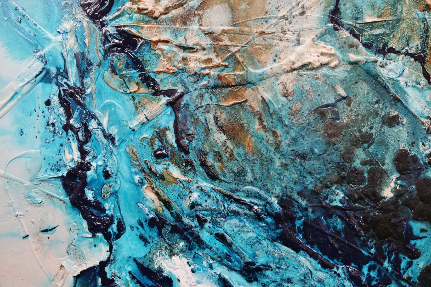 Southern and Rust 120cm x 120cm Teal Phalto White Textured Abstract Painting (SOLD)