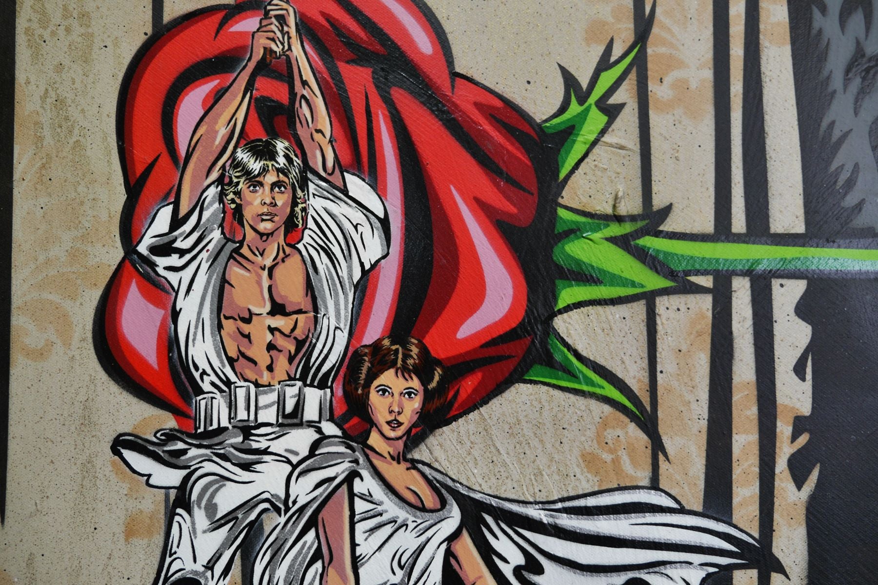 Calling Johnny 140cm x 180cm The Shining Textured Urban Pop Art Painting