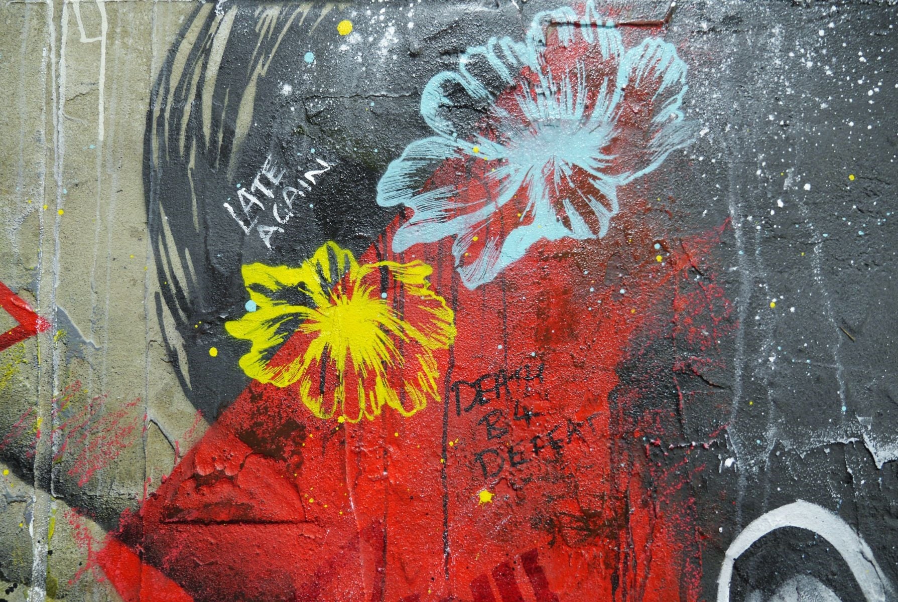 Blow 160cm x 100cm Industrial Concrete Textured Urban Pop Art Painting