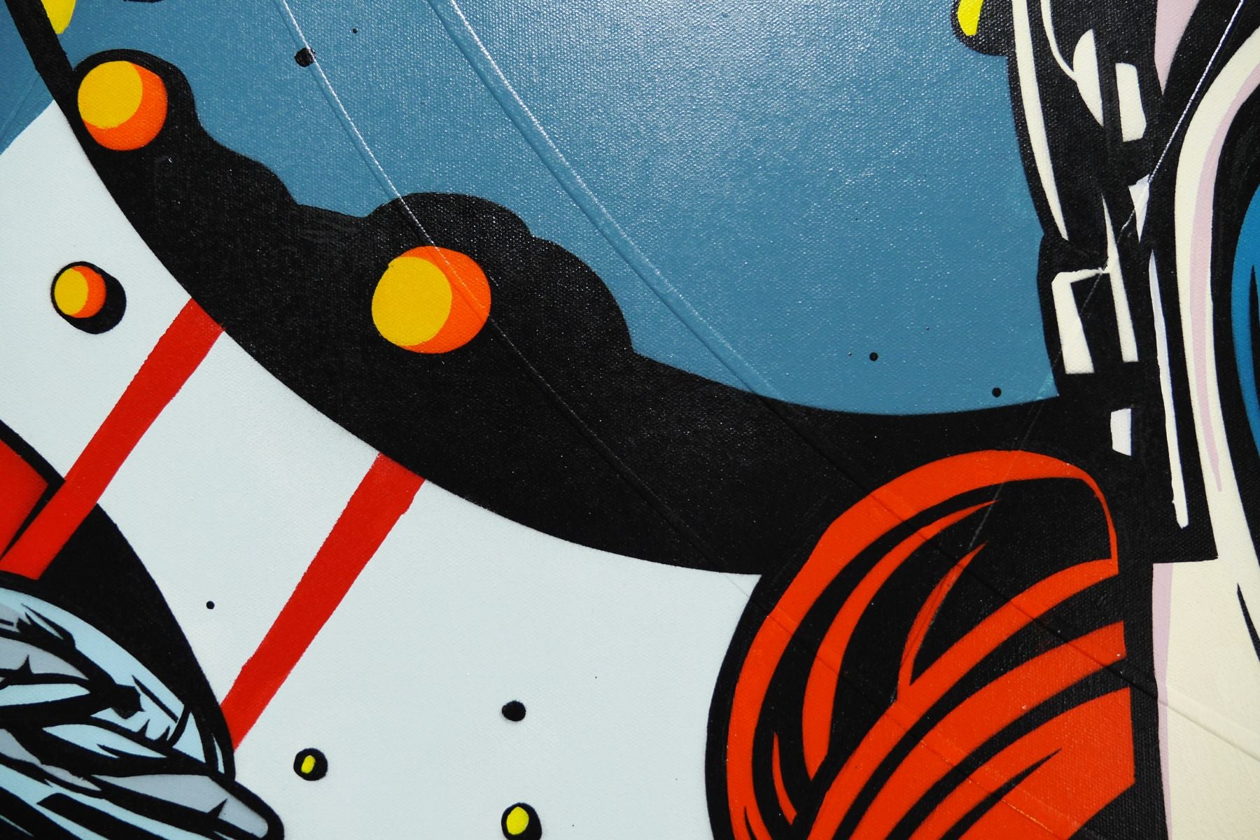 Tear-Streaked 160cm x 100cm Space Classic Pop Art Painting