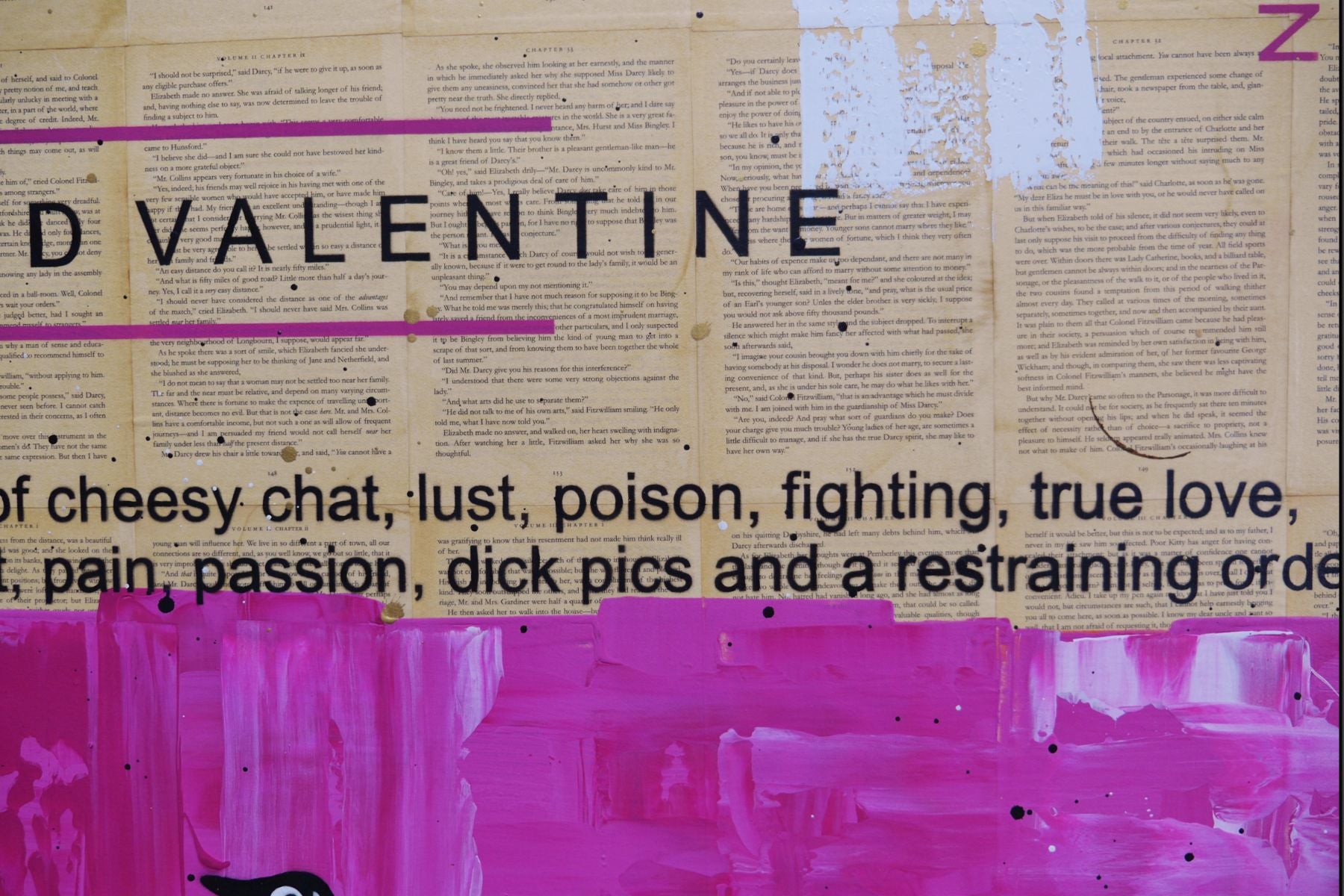 Incurable Cupid 100cm x 140cm Urban Pop Book Club Painting