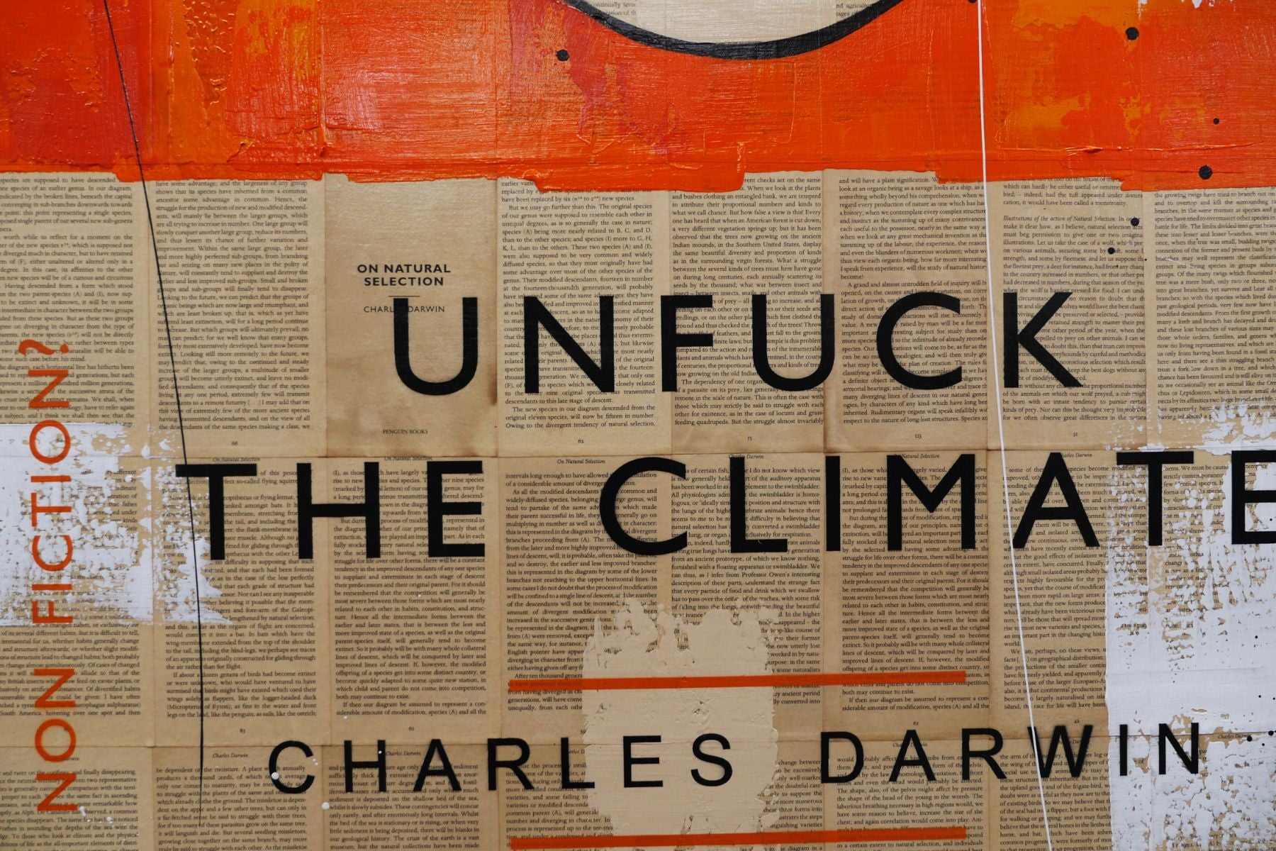 The Changing Climate 140cm x 100cm Urban Pop Book Club Painting (SOLD)