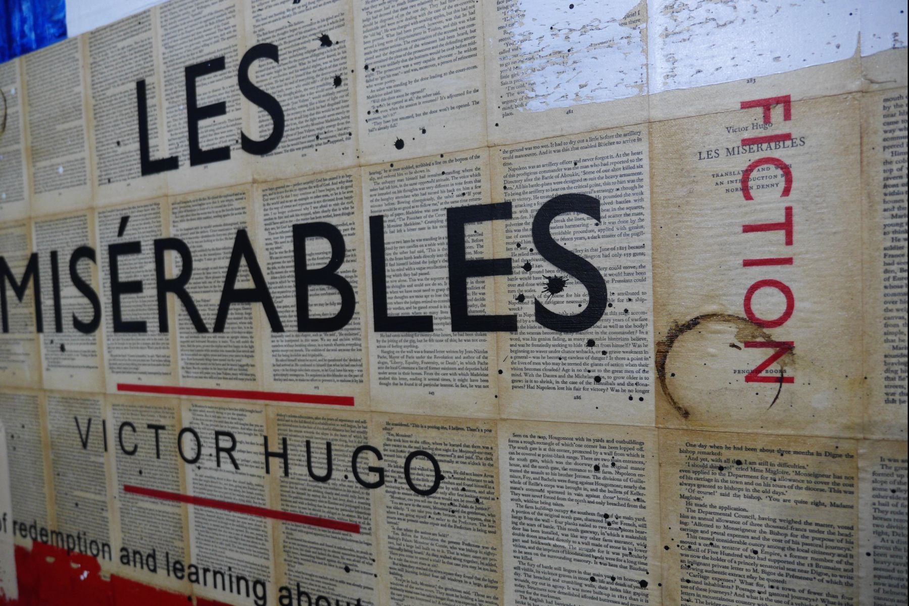 Les Mis 140cm x 100cm French Urban Pop Book Club Painting (SOLD)