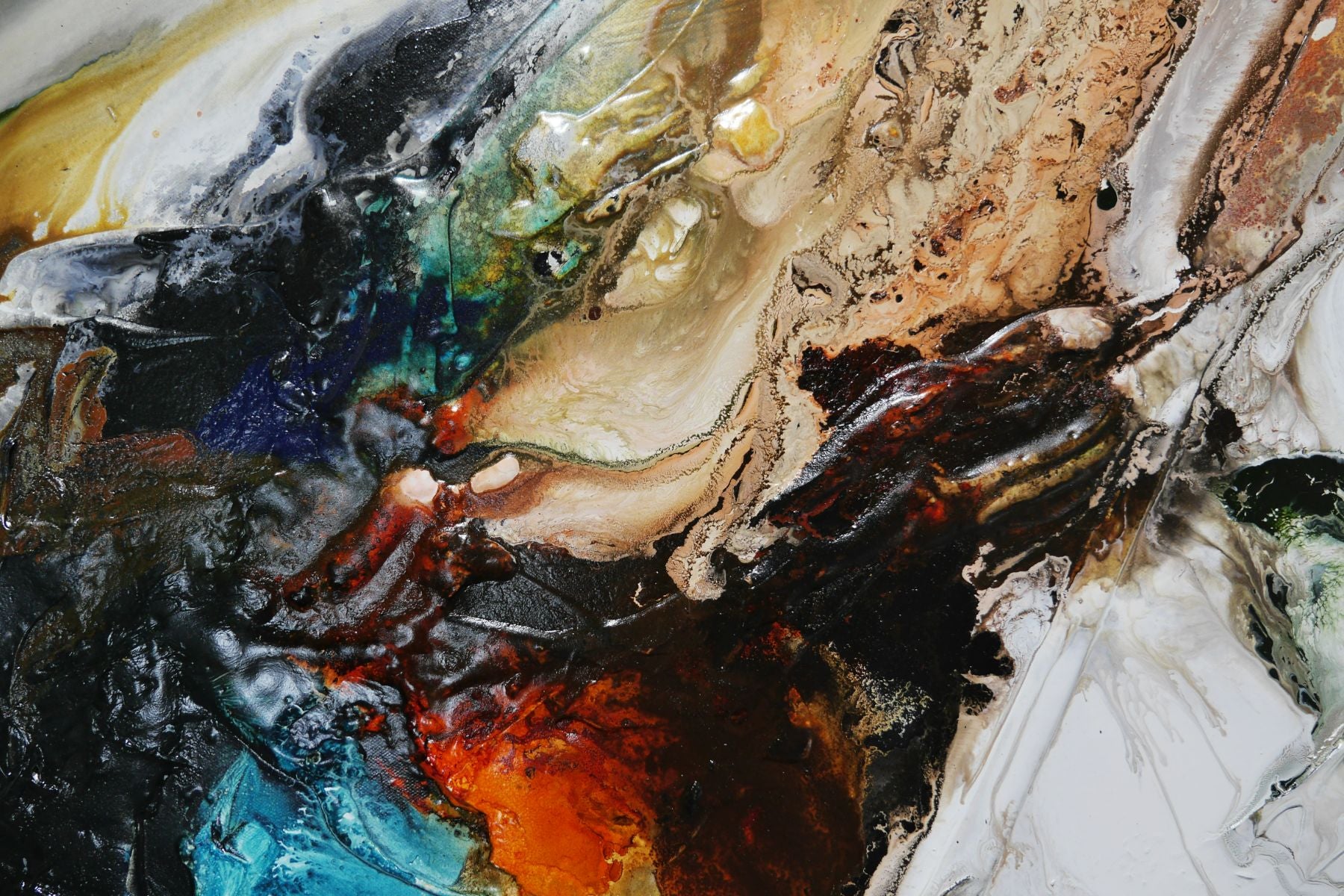 Beauty Potion 240cm x 100cm Textured Abstract Painting