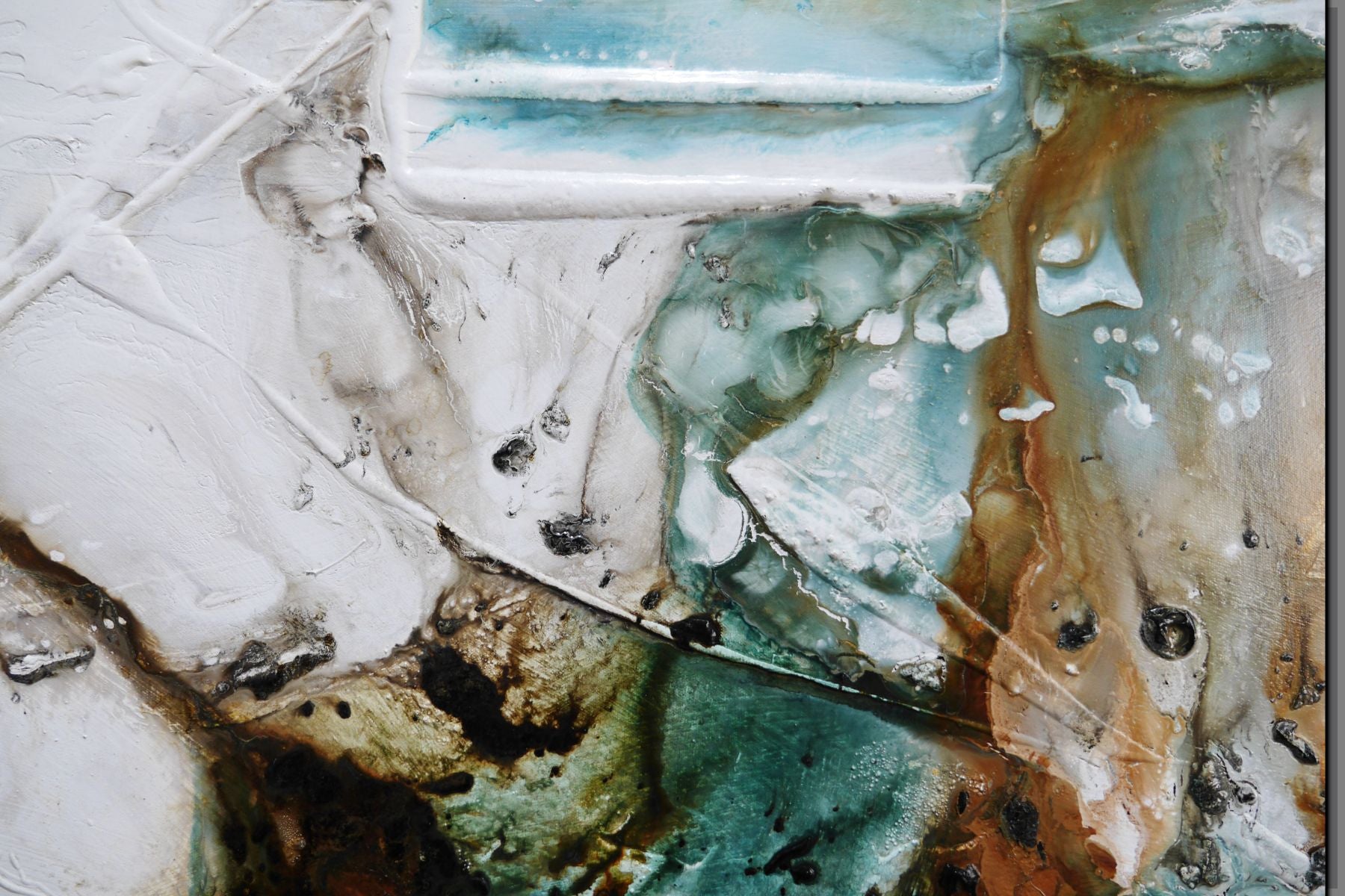 Rain 140cm x 100cm Textured Abstract Painting (SOLD)