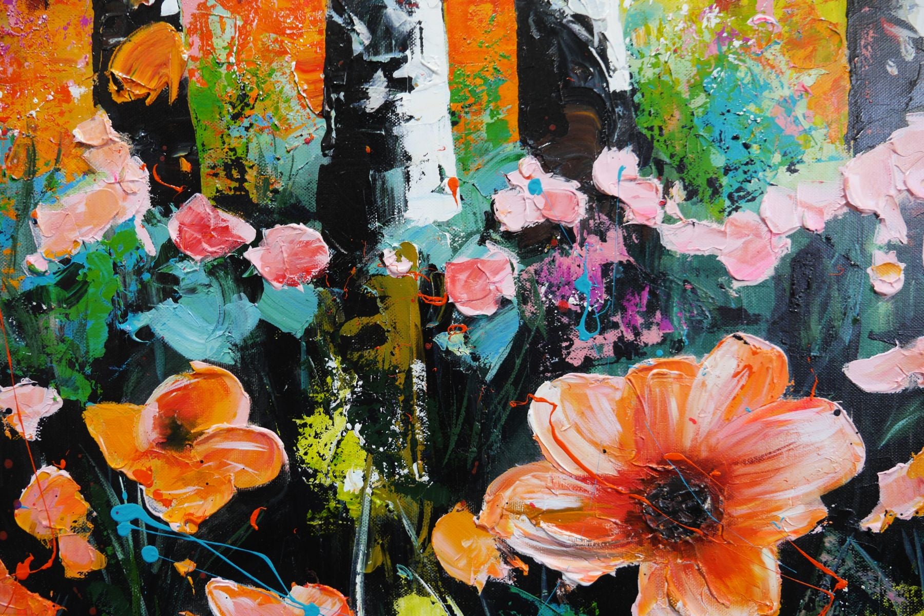 Blush 100cm x 140cm FRAMED Australian Landscape Abstract Realism Textured Painting (SOLD)