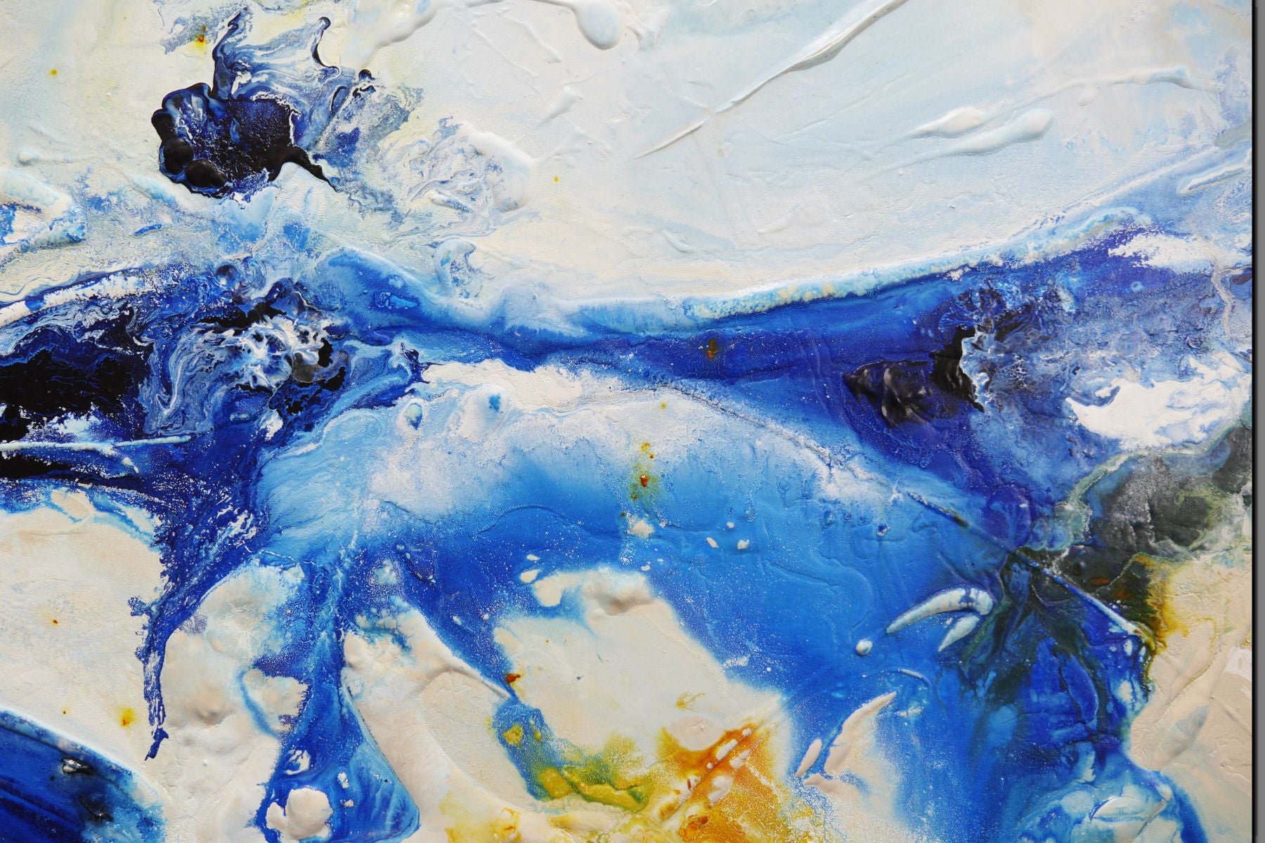 Waterways 240cm x 100cm Textured Abstract Painting (SOLD)