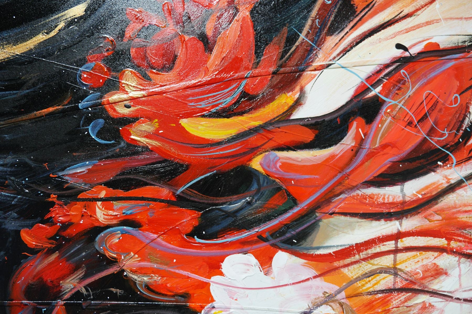Hotaru 200cm x 100cm Brave and Beautiful Abstract Realism Textured Painting Floater Frame Inc. (SOLD)