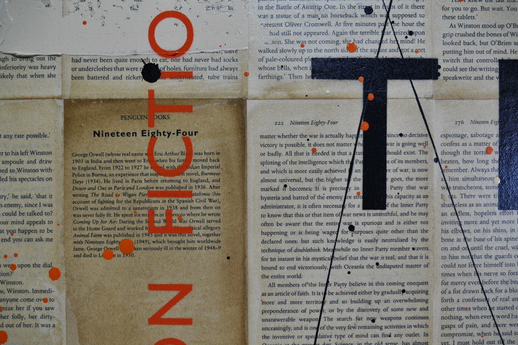Worldwide 120cm x 150cm Urban Pop Book Club Painting (SOLD)
