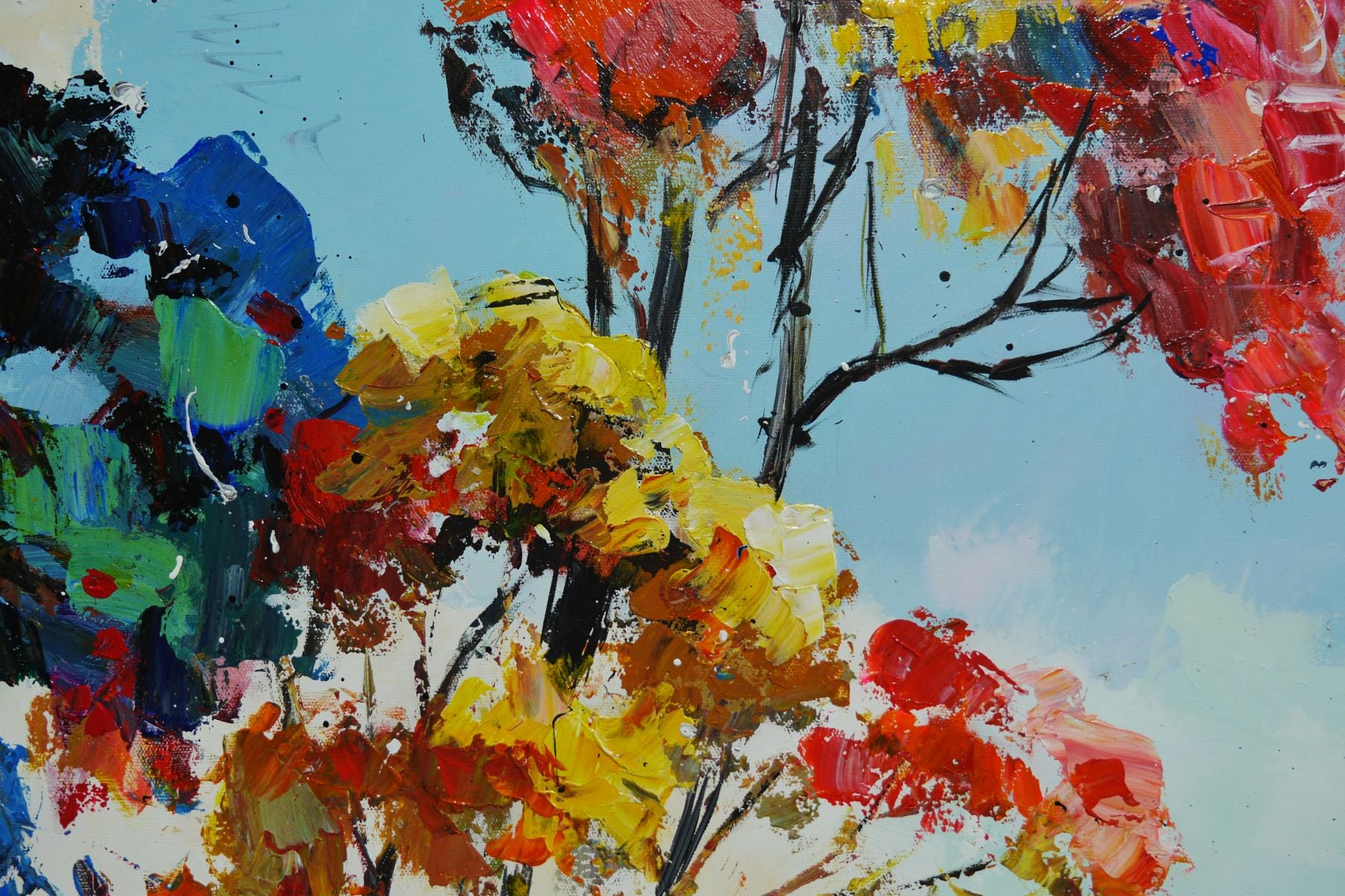 The Reach 160cm x 100cm Framed Landscape Textured Abstract Realism Painting