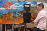 I'd rather be Ned 160cm x 100cm Ned Kelly Abstract Realism Textured Painting (SOLD)-people-[Franko Artist]-[Gold Coast]-[Brisbane]-[Huge]-Franklin Art Studio