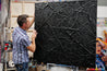 Nero 120cm x 120cm Black Textured Abstract Painting-Abstract-[Franko]-[Australian]-[Popular]-[Best Selling]-Franklin Art Studio