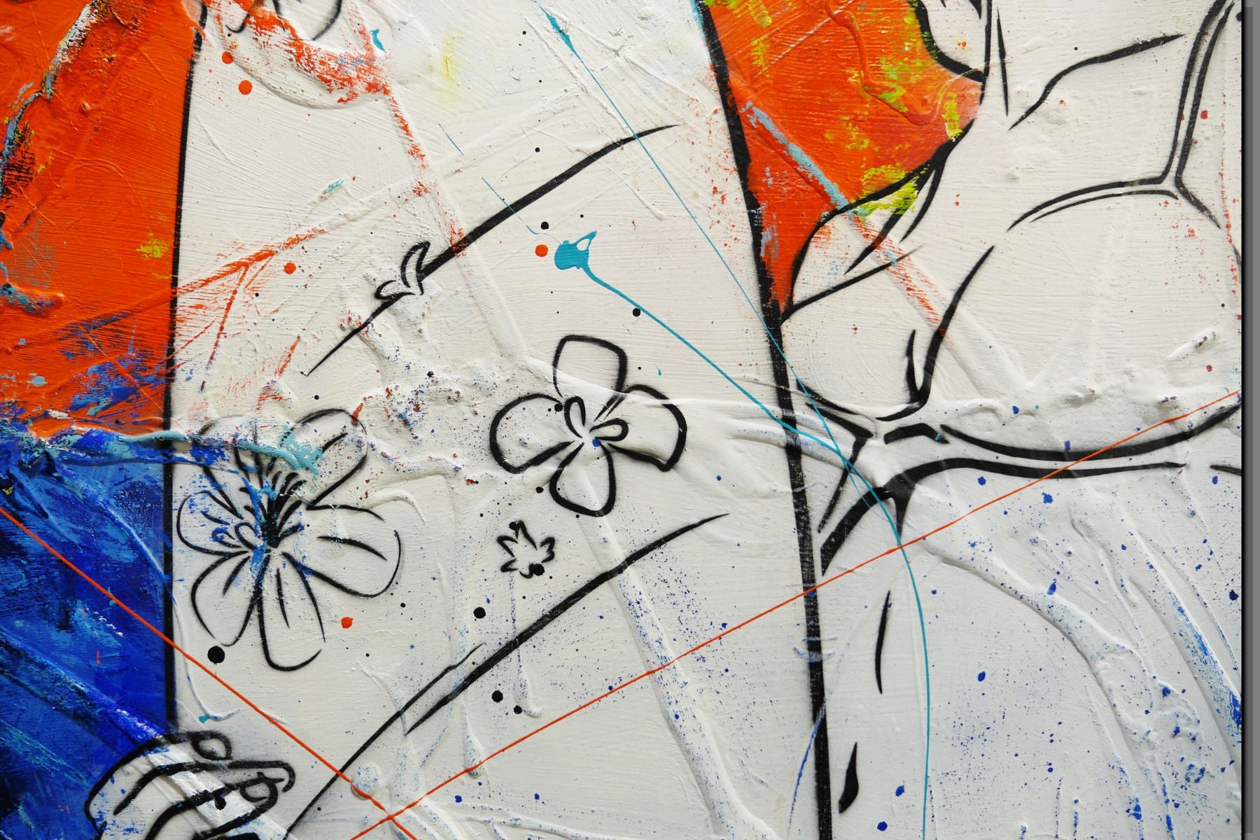 Summer Vibes 190cm x 100cm Cocktails Textured Urban Pop Art Painting