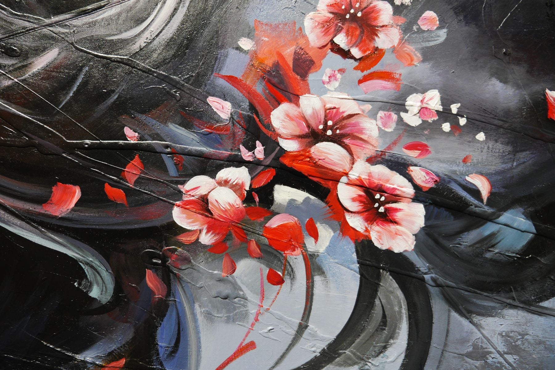 Kirei (Beautiful) 240cm x 100cm FRAME INC Geisha Abstract Realism Textured Painting
