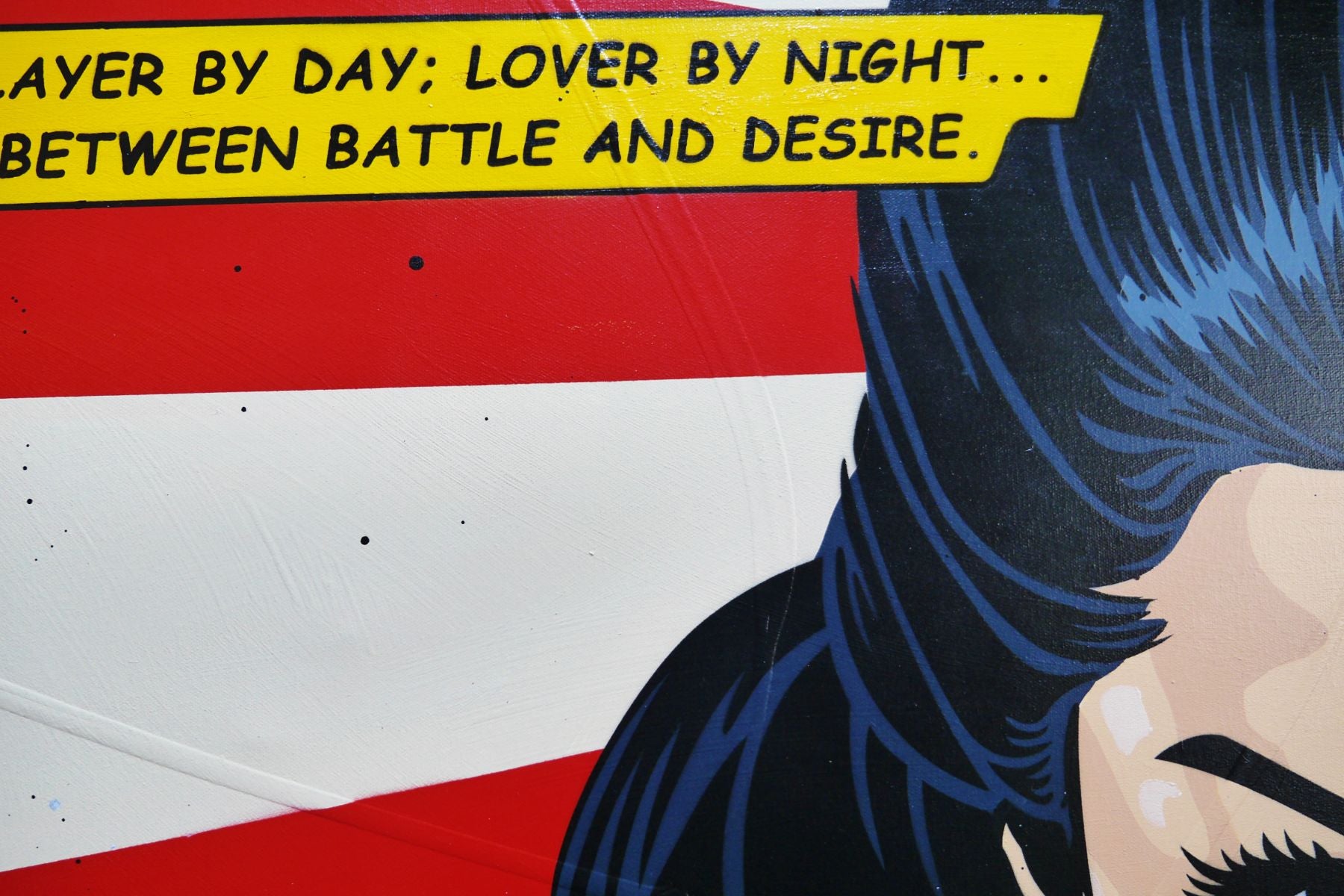Dragon Slayer 160cm x 100cm Classic Pop Art Painting (SOLD)