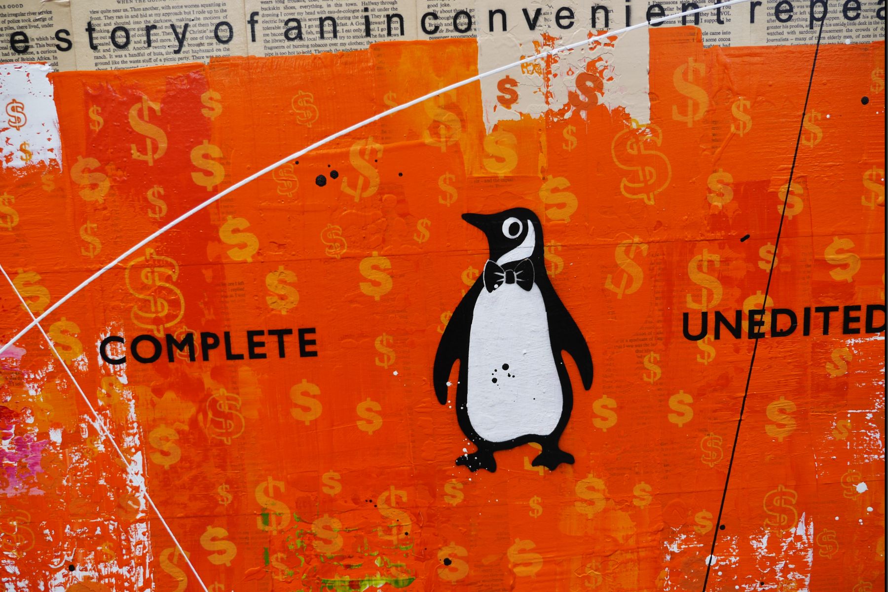 Neverending Story 140cm x 100cm Tax Time Urban Pop Book Club Painting (SOLD)